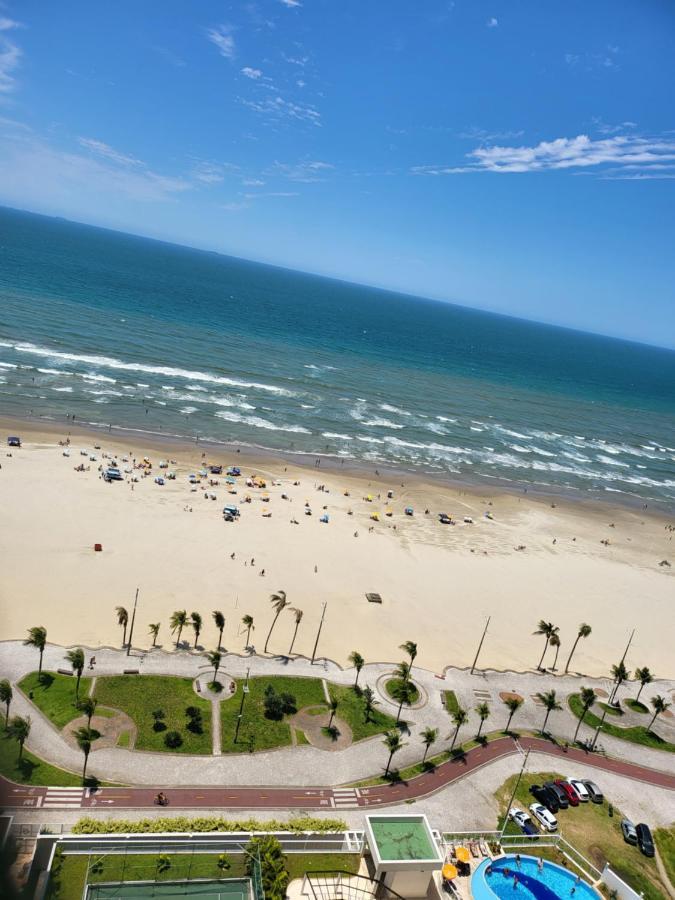 Apartamento Para Relaxar De Frente A Praia Praia Grande  Esterno foto